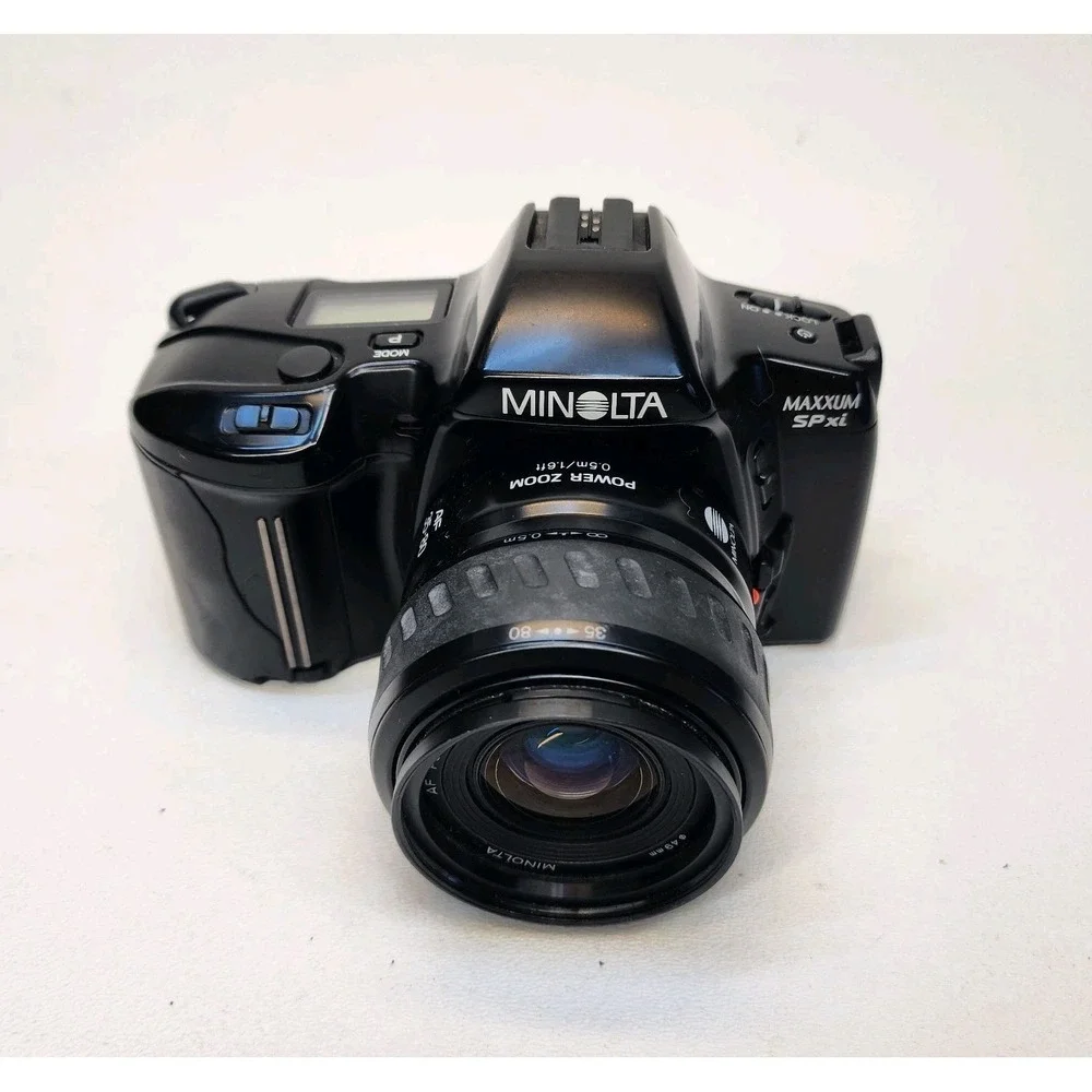 Minolta Maxxum SPXI 35mm Film Camera 35-80mm AF Lens PARTS OR REPAIR